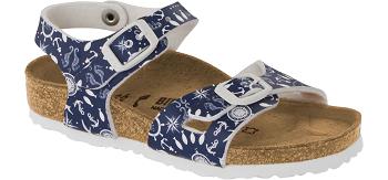 Rio Birkenstock Birko-flor Narrow Detske Modre | SK 449YXF